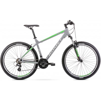 Horský bicykel 27,5" Romet Rambler R7.0 M17 grafitovo-zelený hliníkový 17" 